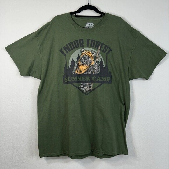 Star Wars Mad Engine Endor Forest Summer Camp Ewok T-Shirt Size XXL - Picture 6 of 8